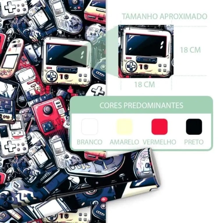 Papel De Parede Gamer Retro | Dcorando Quarto Gamer