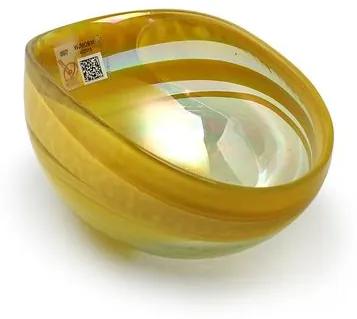 Bowl de Murano Amarelo Espiral Yalos