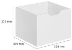 Gavetas para Nicho Organizador Kit 3 Q01 Branco - Mpozenato