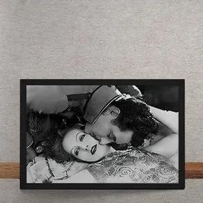 Quadro Decorativo O Beijo Greta Garbo E John Gilbert 25x35