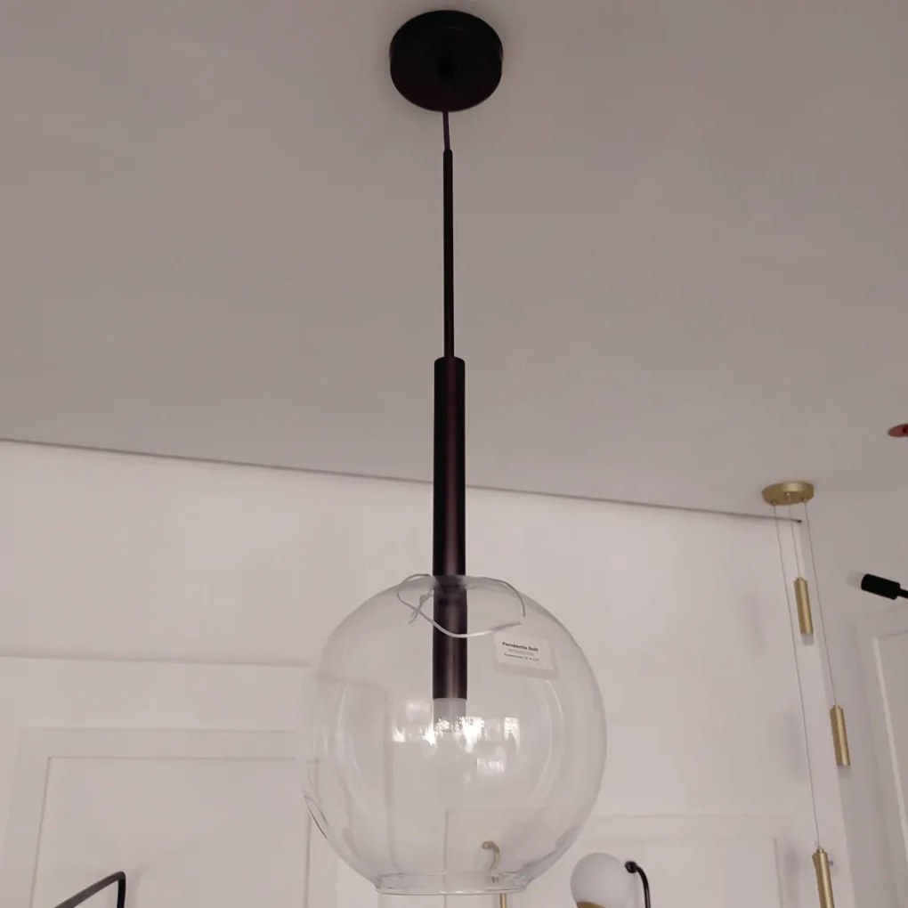 Pendente Ball Ø25X76,4Cm Led 5W - Usina 19725/25 (CP-M - Champanhe Metálico, 4000k, 110v)