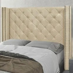 Cabeceira Solteiro Cama Box 90cm Louise S06 Linho Dourado - Mpozenato