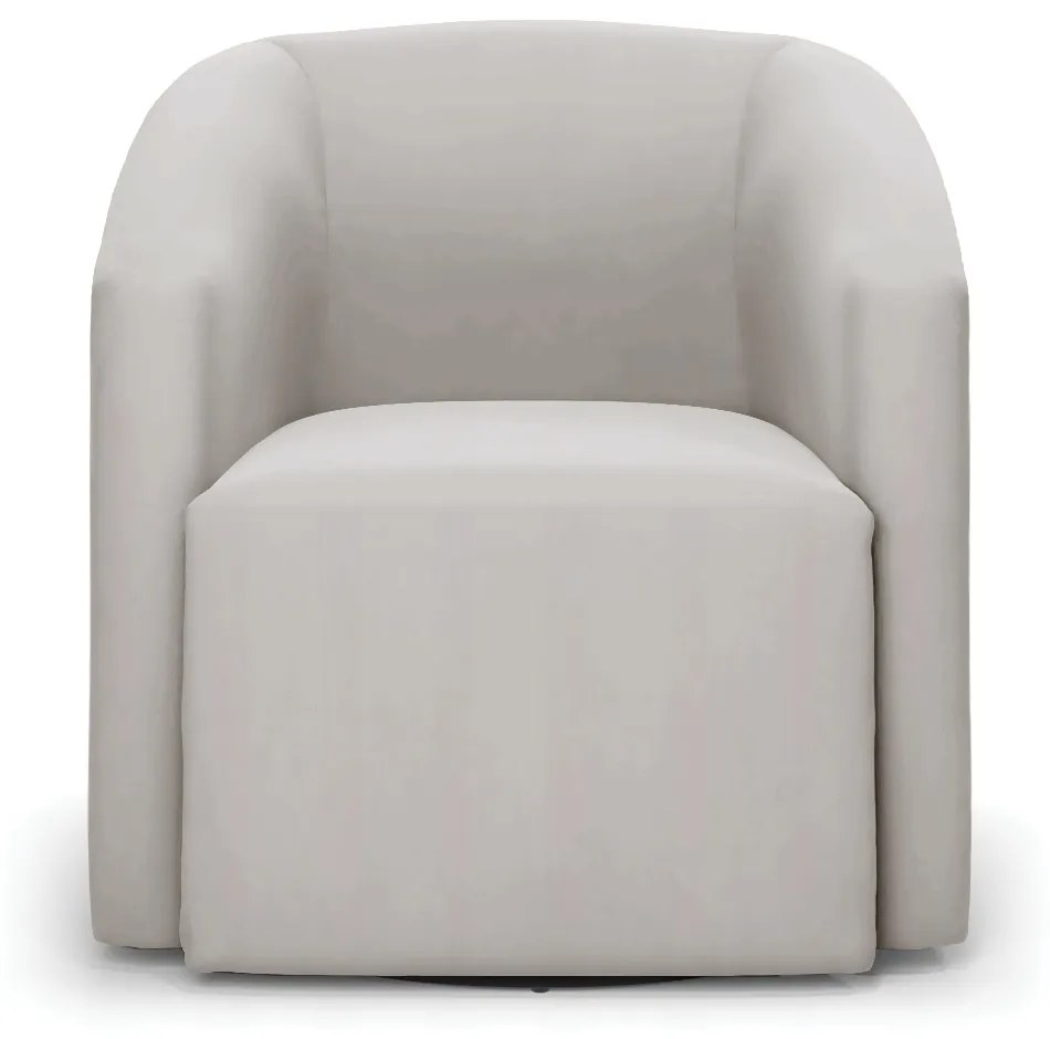 Poltrona Decorativa Base Giratória Stella Max Veludo Cinza D03 - D'Rossi