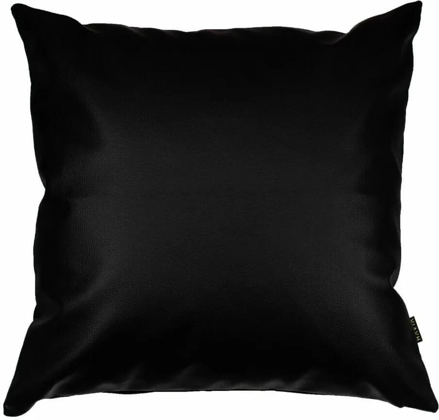 Almofada 50x50 cm Black Leather - Velvet