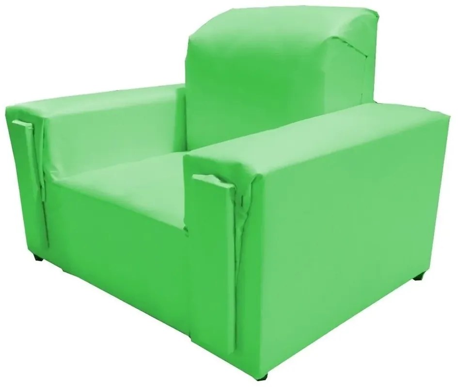 Mini Poltrona Sof� Infantil Sofazinho Decorativa Courino (Verde)