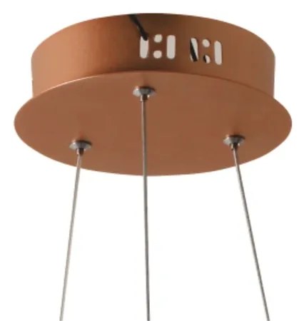 Pendente Orgon Ø80X18Cm Led 58W 3000K Bivolt / Laço Cobre | Studioluce... (Cobre)