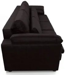 Sofá Retrátil 3 Lugares Para Sala 297cm Dijon Couro Bordô S07 - Mpozen