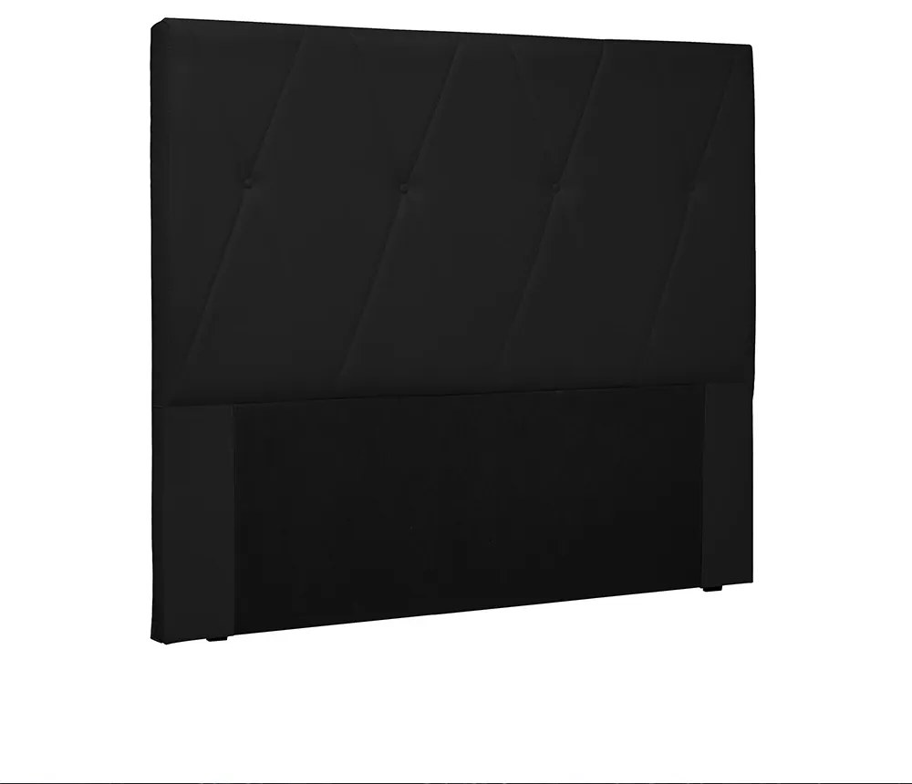 Cabeceira Aquilla Para Cama Box King 195 cm Corino Preto - D'Rossi