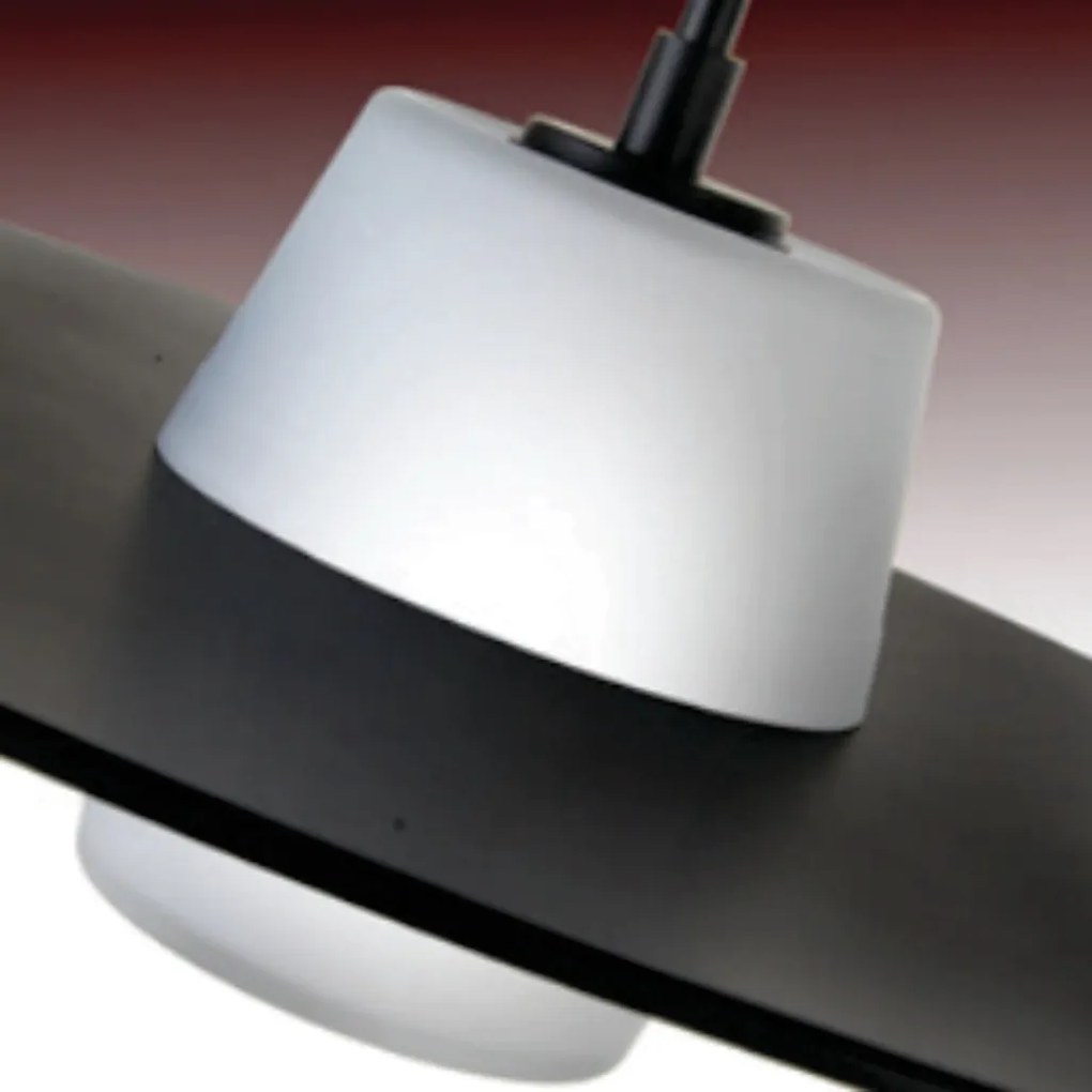 Pendente Eclisse Ø50X30Cm Disco Plano Metal Alumínio E Vidro Duplo 04X... (ROSE FOSCO / COBRE BRILHO)