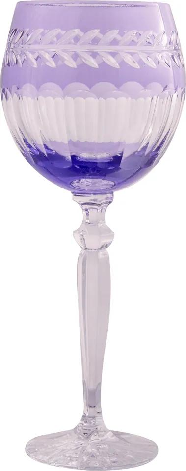 Taça de Cristal Lodz para Vinho de 350 ml - Roxa Atenas