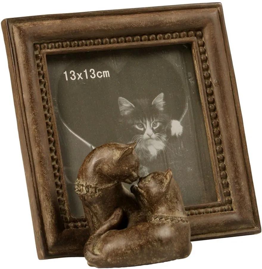 Porta-Retrato de Resina Decorativo Gatos Vallentine