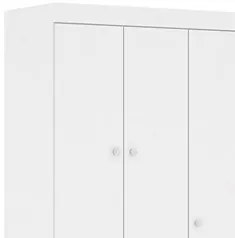 Guarda Roupa Infantil 99cm 3 Portas 3 Gavetas Duda Branco    - Phoenix