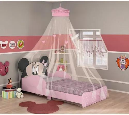 Mini Cama Infantil Minnie Disney com Dossel de Teto - Pura Magia