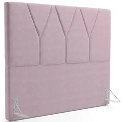 Cabeceira Cama Box Casal King 195cm Aura Suede W01 Rosê - Mpozenato