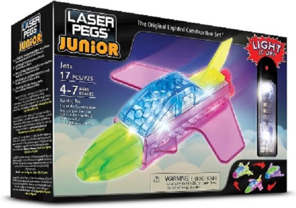 Blocos de Montar Laser Pegs Jatos 3 em 1 ZippyDo Verde
