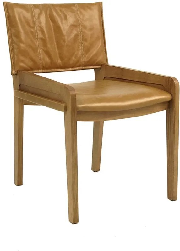 Cadeira de Jantar Lívia Couro - Wood Prime AM 4003