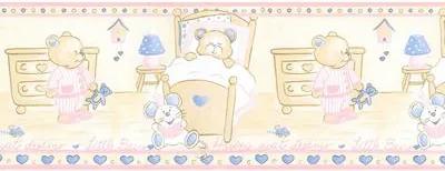 Faixa De Papel Ursos Rosa E Azul 5501