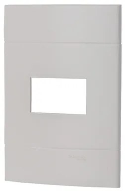 Placa 4x2 Termoplastico Branco 1 Modulo Decor