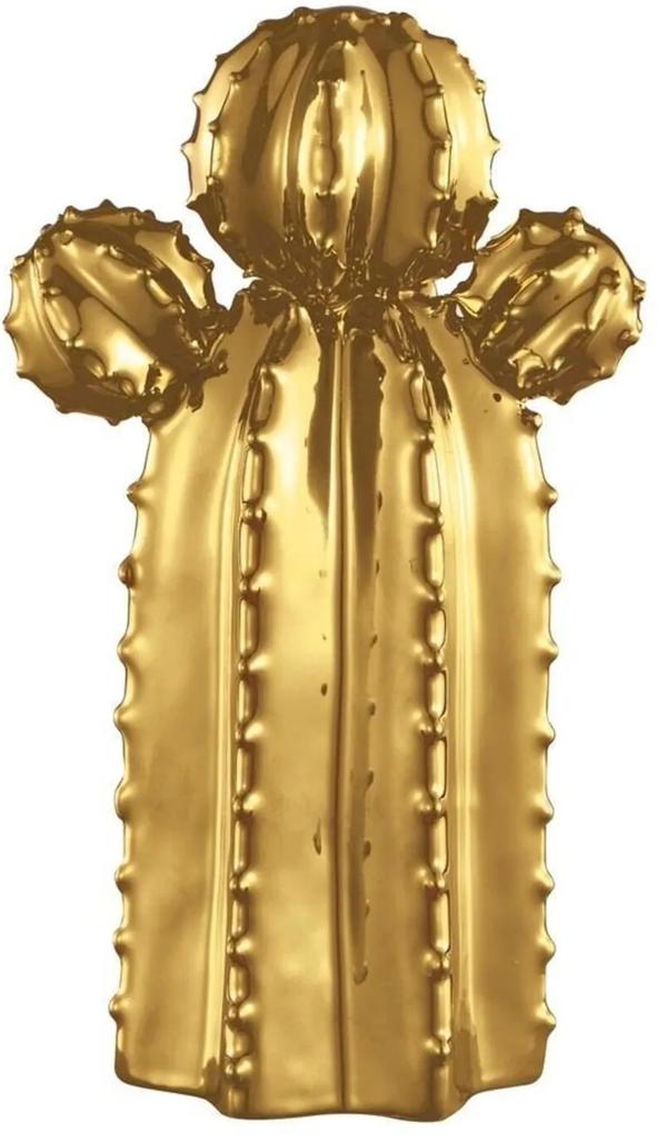Cacto em Cerâmica Dourado