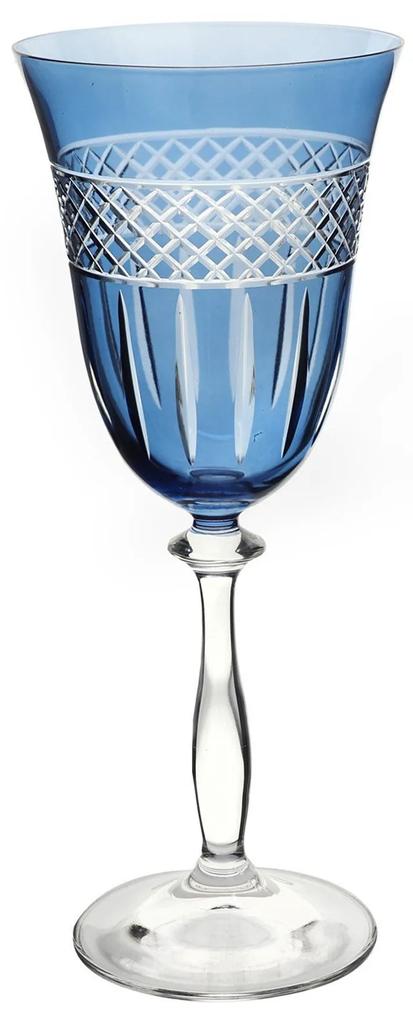 Taça de Cristal Ecológico P/ Vinho Tinto Angela - Azul