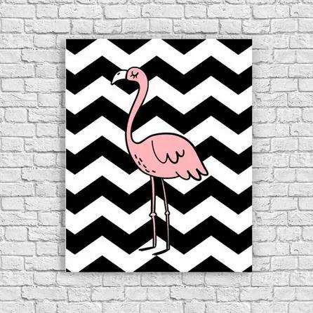 Quadro Decorativo Flamingo Tumblr  685405