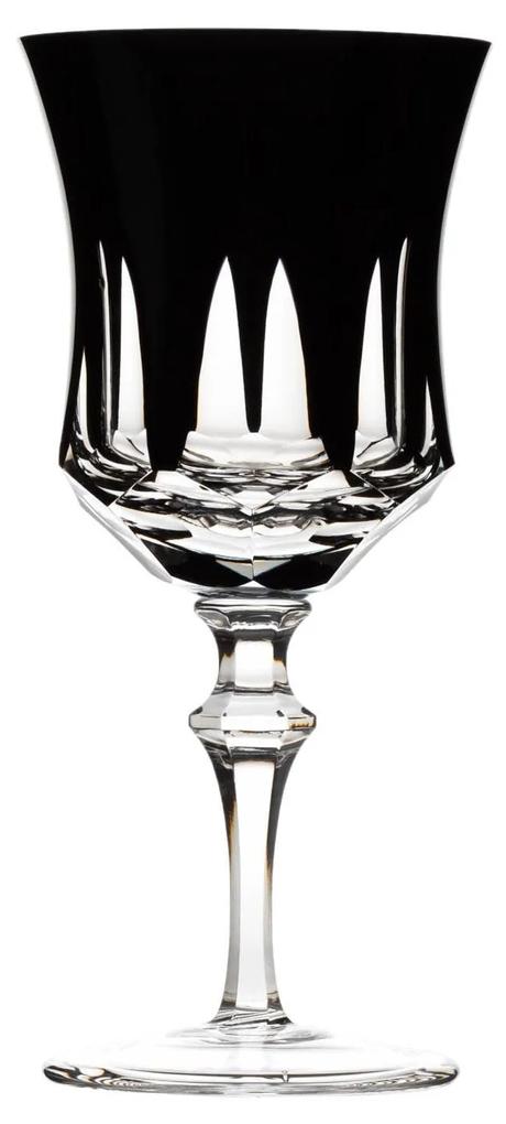 Taça de Cristal Lapidado P/ Vinho Tinto - Preto - 55  Preto - 55
