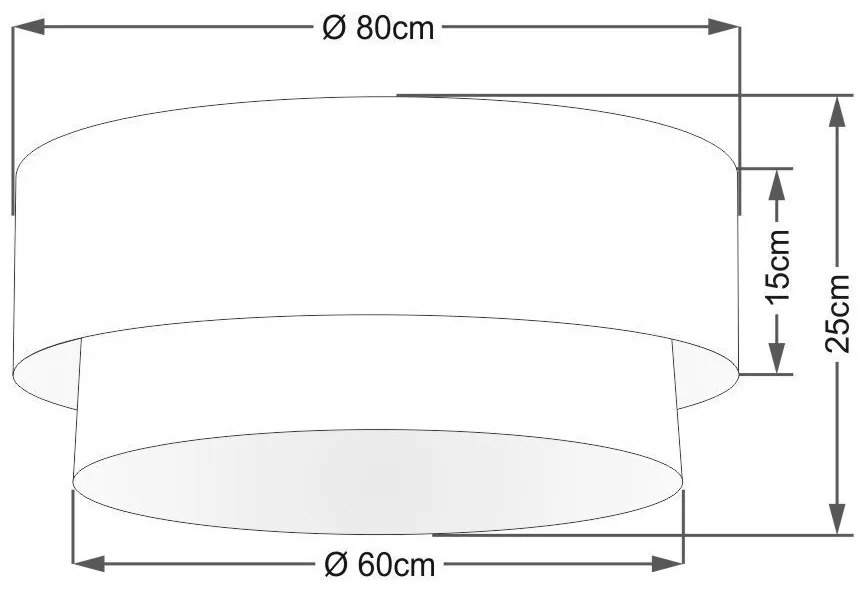 Plafon Para Sala de Estar Cilíndrico SE-3021 Cúpula Cor Azul Marinho Branco