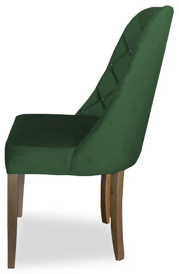 kit com 6 Cadeiras de Jantar Dublin Suede Verde Bandeira
