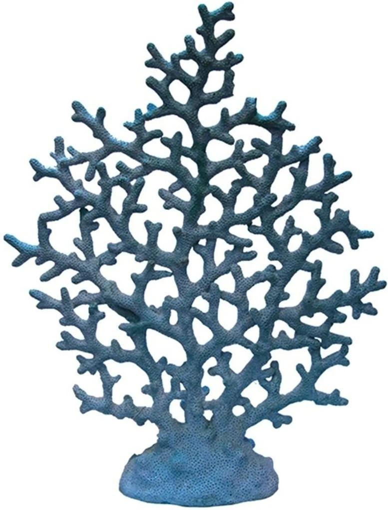 Coral De Resina Azul 37Cm
