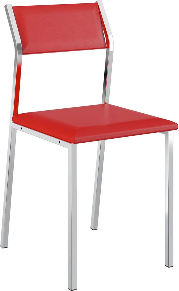 Kit 2 Cadeiras 1709 Napa Móveis Carraro Vermelho