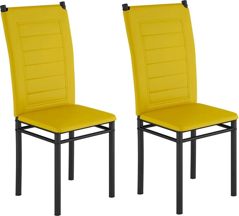 Conjunto 2 Cadeiras Tokio Amarela