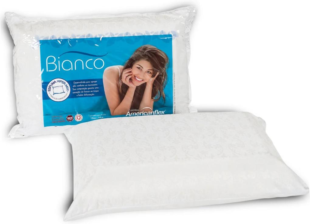 Travesseiro Americanflex Bianco 15 cm de Altura - Branco