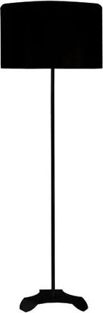 Abajur de Chão Tubeto | Cúpula preta 35cm | Soq: E27 | Cor: Preto | Tam: 150cm | Mod: Tubeto