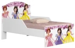 Quarto Infantil 3 Peças Com Mini Cama Princesa Rosa Z53 - Mpozenat