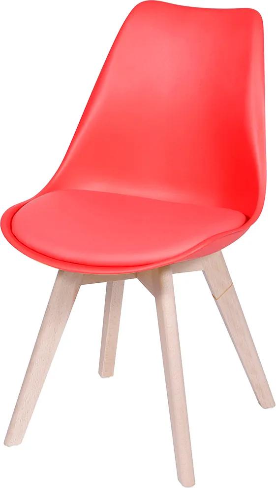 Cadeira Joly com Almofada Fixa – Vermelha