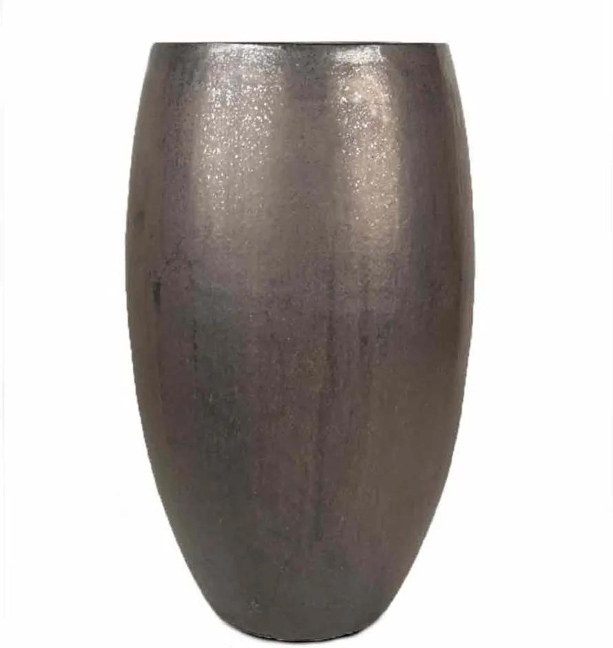 Vaso Vietnamita Cerâmica Importado EGG Planter Grande Grafite D48cm x A87cm