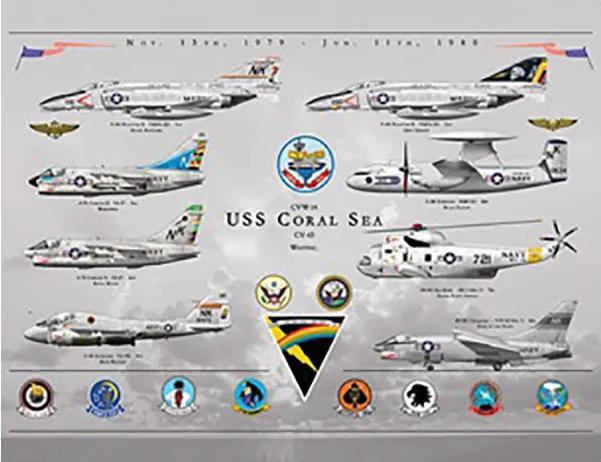 Placa USS Coral SEA