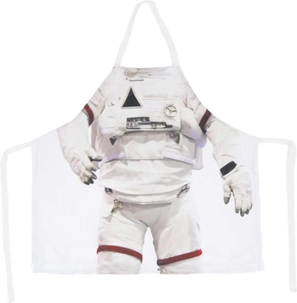 Avental Infantil Astronauta Kathavento Branco