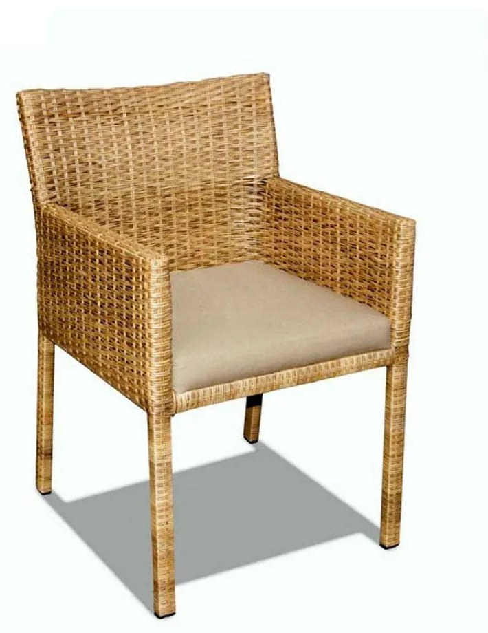 Cadeira Regata Junco Natural Estrutura Alumínio Eco Friendly Design Scaburi