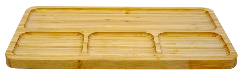 Bandeja Decorativa de Bambu para Petiscos Retangular 2x33x20 cm - D'Rossi