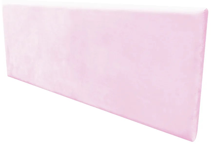 Cabeceira Painel Clean para Cama Box Solteiro 90 cm Suede- D'Rossi - Rosa Bebê