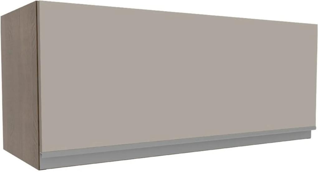Armário Aéreo Madesa Glamy 80 cm 1 Porta Suspensa - Rustic/Crema Marrom