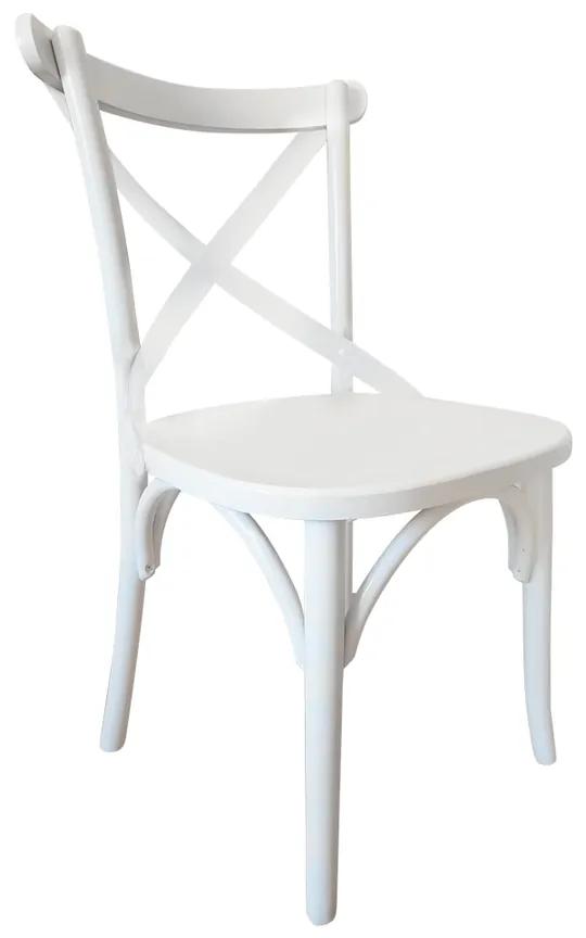 Cadeira de Jantar X Espanha Sem Braço Branco Fosco - Wood Prime PTE 38174