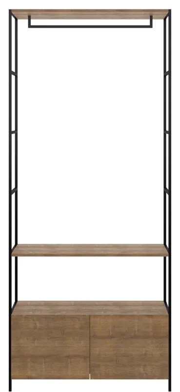 Estante Cabideiro Aberto com Prateleiras Selento Vermont - Wood Prime TS 34253