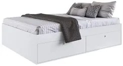 Cama Casal Queen 160cm Com 4 Portas Tókio A05 Branco - Mpozenato