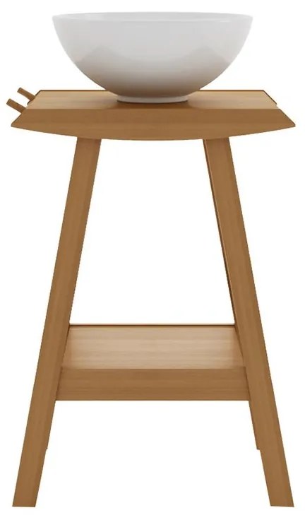 Balcão para Banheiro Borneo com Prateleira Jatobá - Wood Prime MR 34635