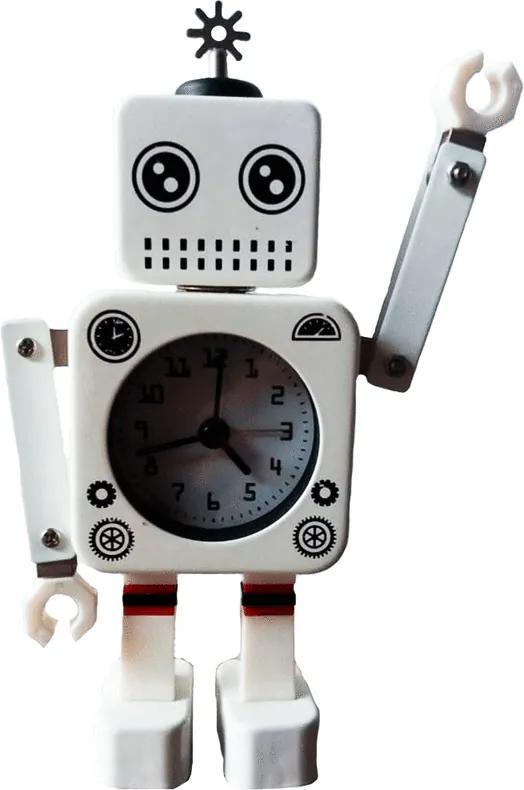 Relógio Robô Branco
