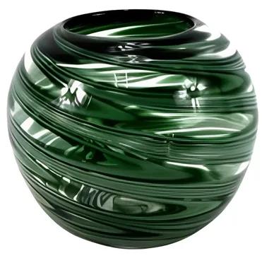 Vaso Decorativo Vidro Verde 20cm