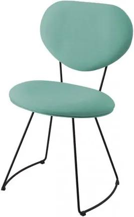 Cadeira Pimpom Azul Tiffany com Base Curve Preta 51cm - 61245 Sun House