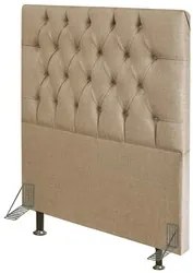 Cabeceira Cama Box Solteiro 90cm Diamante Linho J02 Bege - Mpozenato